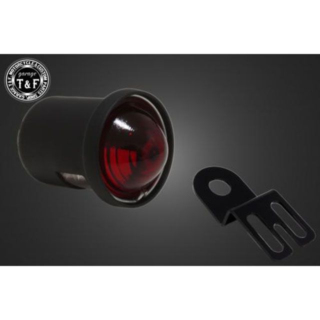 ガレージT&F 汎用 シーシーバー用ナンバーブラケットKIT＆レトログロウテールランプ サイズ φ38（38mm）専用 T&F_1