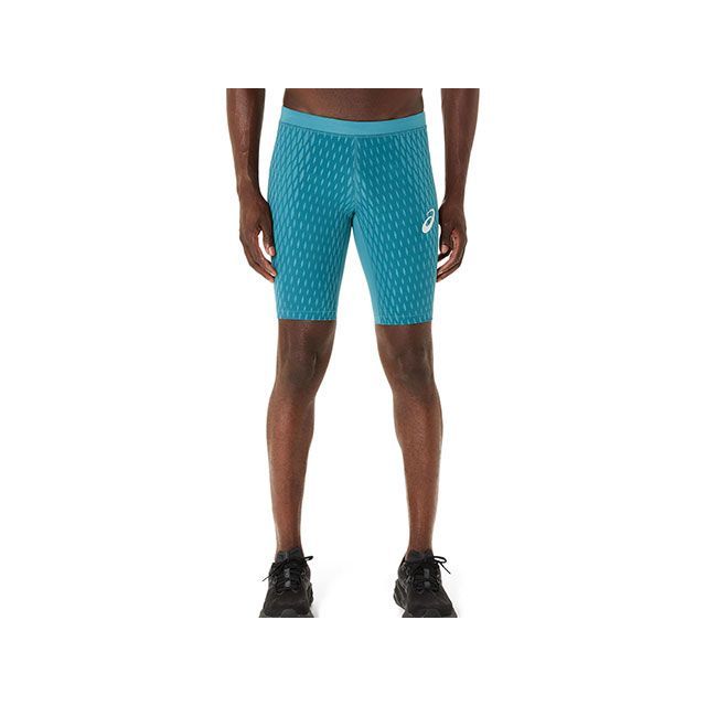 アシックス 2011D109 MOTION MUSCLE SUPPORTスピードタイツ（アトランティスブルー） サイズ L ASICS