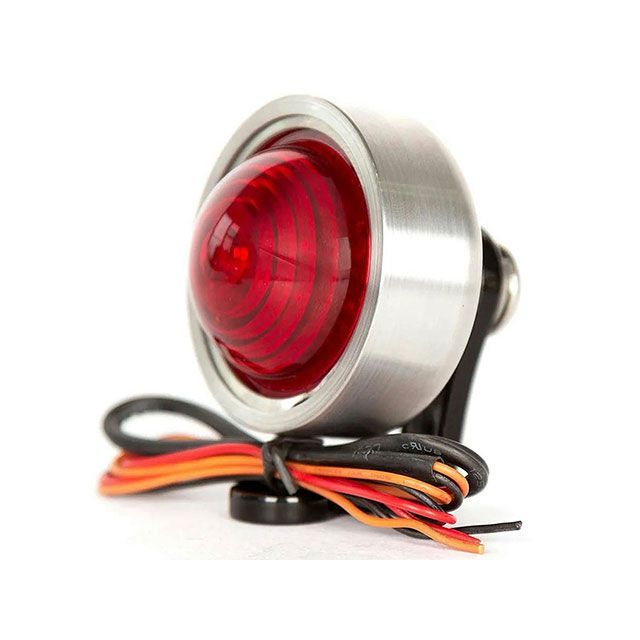 Prism Supply ハーレー用 1.85in スピードスターテールライト（ブラッシュドアルミニウム） Prism Supply