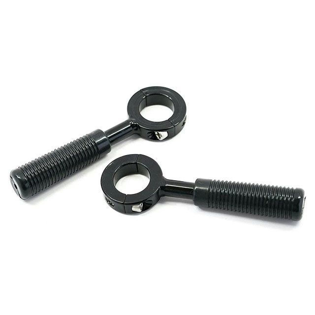 Prism Supply ハーレー用 フレームボルトオンペグ 1IN（グロスブラック） Prism Supply