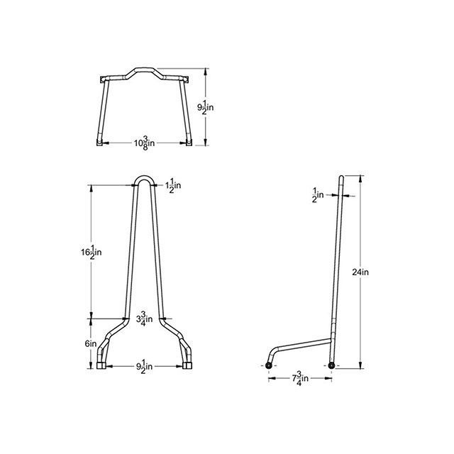 Prism Supply XL シーシーバー ロング 04y- XL（グロスブラック） Prism Supply_4