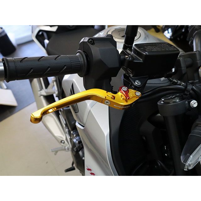 スナイパー カワサキ車用 カーボンブレーキレバーガード 金 カワサキ車