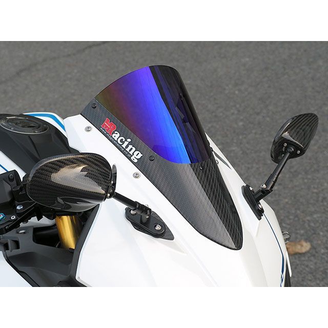 マジカルレーシング CBR250RR カーボントリムスクリーン 材質 綾織り