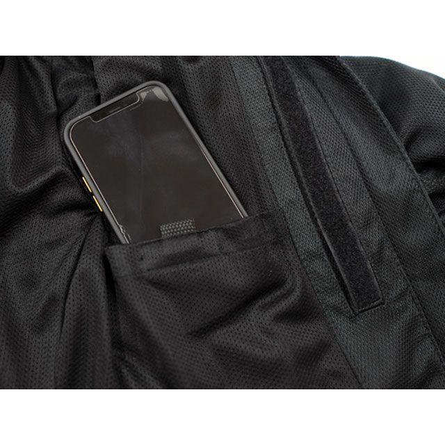 エルフ 2025春夏モデル EJ-S121 エオリアメッシュジャケット（ブラック＆イエロー） サイズ S elf