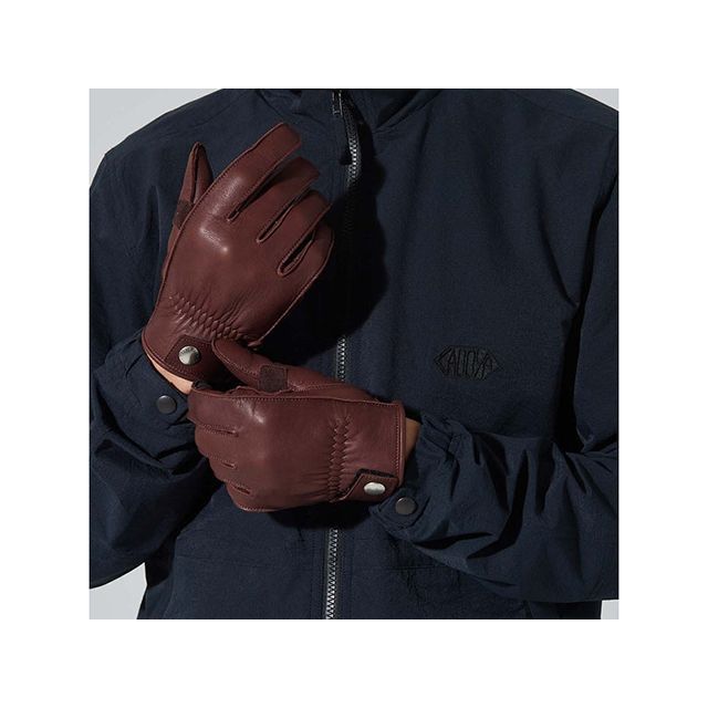 カドヤ　ROAD STAR-SHORT / ブラウン　LLサイズ 革手袋 ショート レザーグローブ｜カドヤ公式オンラインショップ