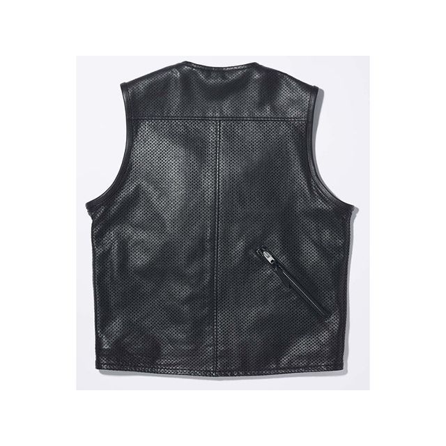 カドヤ 2025春夏モデル K'S LEATHER＆K'S PRODUCT PL-RIDERS VEST（ブラック） サイズ L KADOYA バイク ベスト