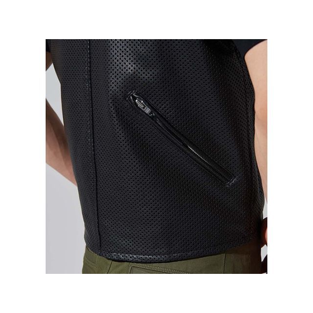 カドヤ 2025春夏モデル K'S LEATHER＆K'S PRODUCT PL-RIDERS VEST（ブラック） サイズ L KADOYA バイク ベスト