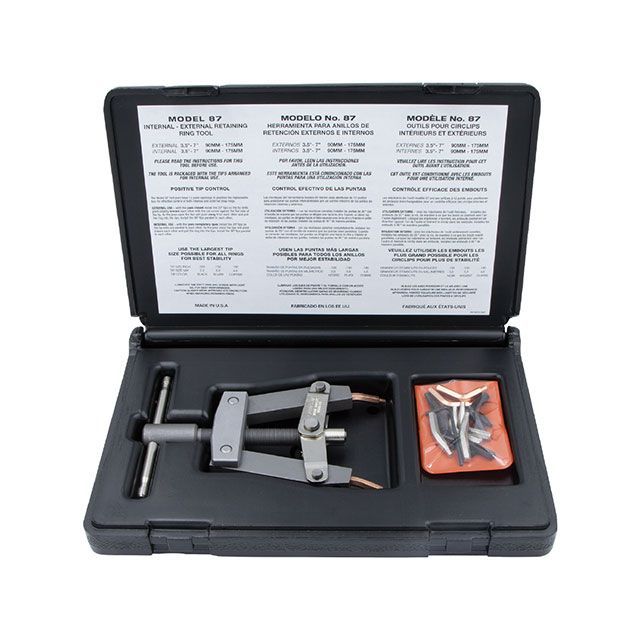 LANGTOOLS 87 軸穴兼用スナップリングキット T型ハンドル 20度・72度アングル替爪式 Lang Tools