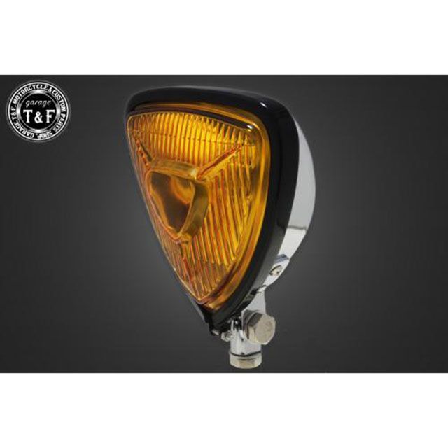 ガレージT&F エリミネーター250V エリミネーター250V ビンテージトライアングルヘッドライト＋ステーSET（タイプK） タイプ オールメッキ…