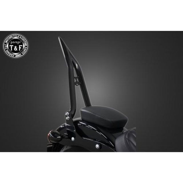 ガレージT&F FXBBS/FXBB ソフテイル ストリートボブ 極太φ38シーシーバーロング 純正フェンダー専用（ブラック） T&F バイク