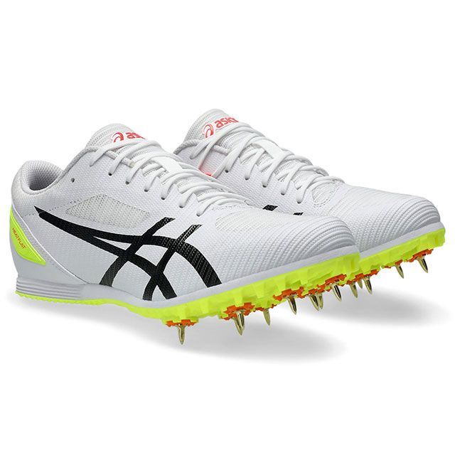 アシックス 1093A195 HEATFLAT 12（WHITE/SAFETY YELLOW） サイズ 26.5cm ASICS