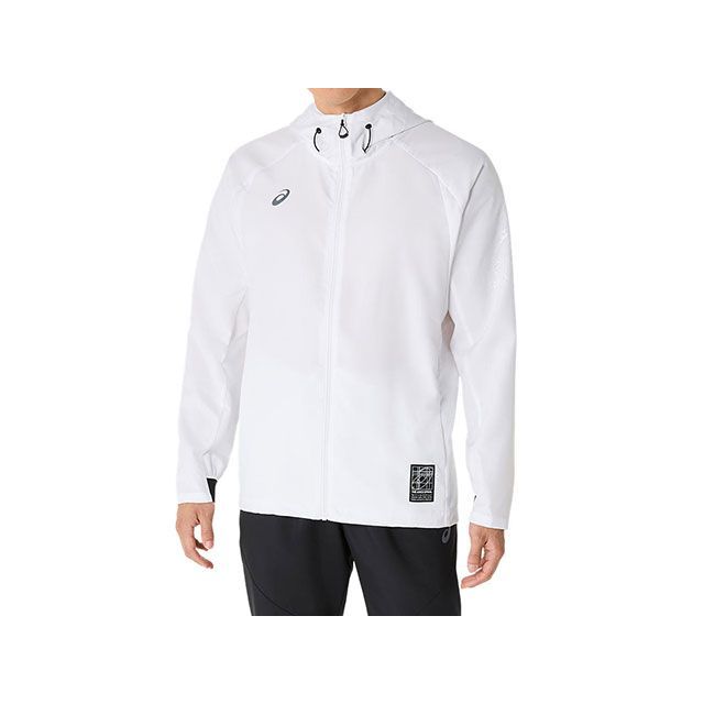 アシックス 2031E980 ドライアクティモーションクロスフーディージャケット（BRILLIANT WHITE） サイズ XL ASICS
