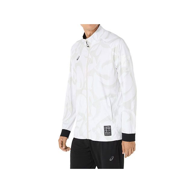 アシックス 2031E985 ドライグラフィックストレッチニットジャケット（BRILLIANT WHITE） サイズ S ASICS_2