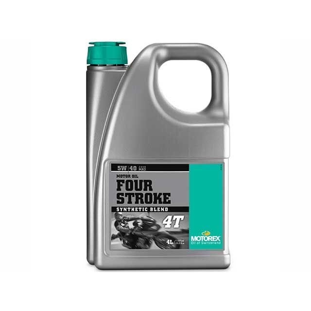 モトレックス バイク用 エンジンオイル 4サイクル 5W-40 部分合成油 FOUR STROKE 4T 4L MOTOREX