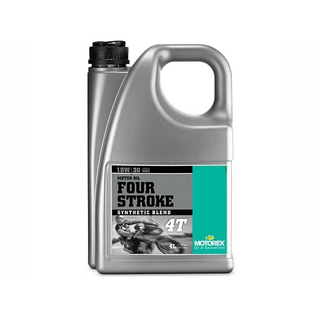 モトレックス バイク用 エンジンオイル 4サイクル 10W-30 部分合成油 FOUR STROKE 4T 4L MOTOREX