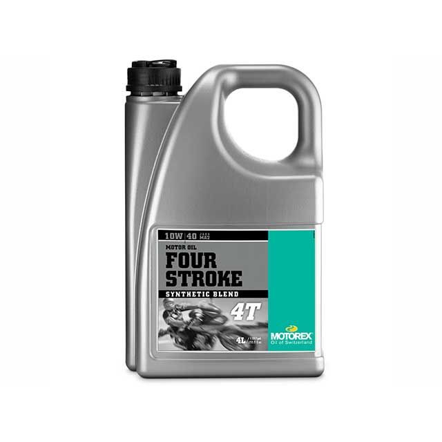 モトレックス バイク用 エンジンオイル 4サイクル 10W-40 部分合成油 FOUR STROKE 4T 4L MOTOREX