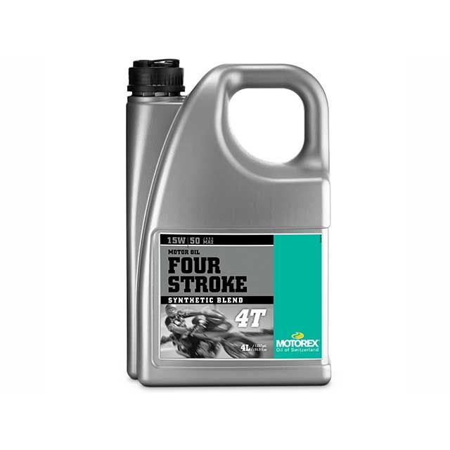 モトレックス バイク用 エンジンオイル 4サイクル 15W-50 部分合成油 FOUR STROKE 4T 4L MOTOREX