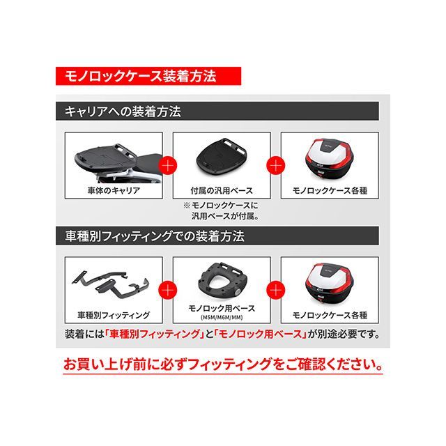 ジビ バイク用 リアボックス モノロック 30L E300NT2B（シルバーレンズ） GIVI_4