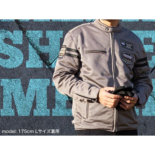 デグナー 25SJ-6 メッシュ上衣（薄墨色） 大きさ LW DEGNER