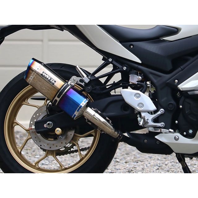 WRS JMCAフルエキゾースト チタンオーバル ST-OVALマフラー r25 WR'S