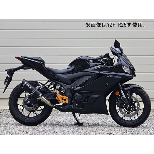 ダブルアールズ MT-03 YZF-R3 JMCA スリップオン SS-OVAL F-BLACK