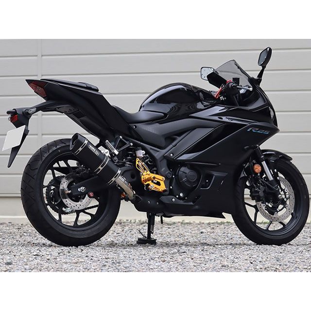 ダブルアールズ MT-03 YZF-R3 JMCA スリップオン SS-OVAL F-BLACK