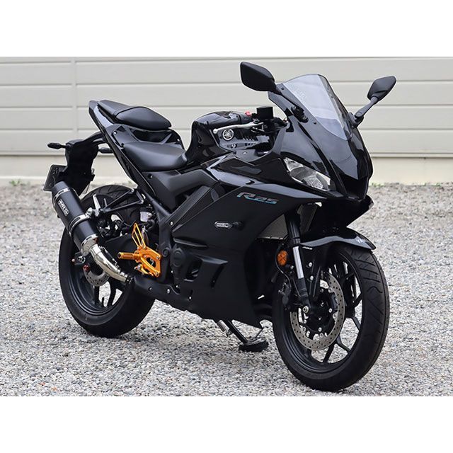 ダブルアールズ MT-03 YZF-R3 JMCA スリップオン SS-OVAL F-BLACK