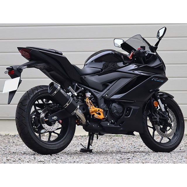 WRS JMCAフルエキゾースト チタンオーバル ST-OVALマフラー r25 YZF-R25 MT25 WR'S マフラー SS-OVALタイプ 焼色チタン WRS JMCA