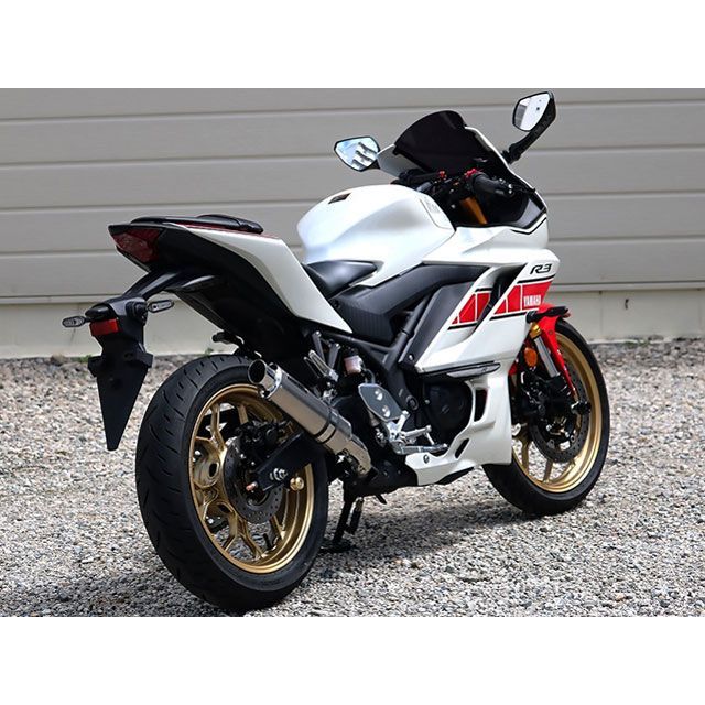 ダブルアールズ MT-03 YZF-R3 JMCA スリップオン S.O.Vショートチタンオーバルソリッドタイプ WR’S_5