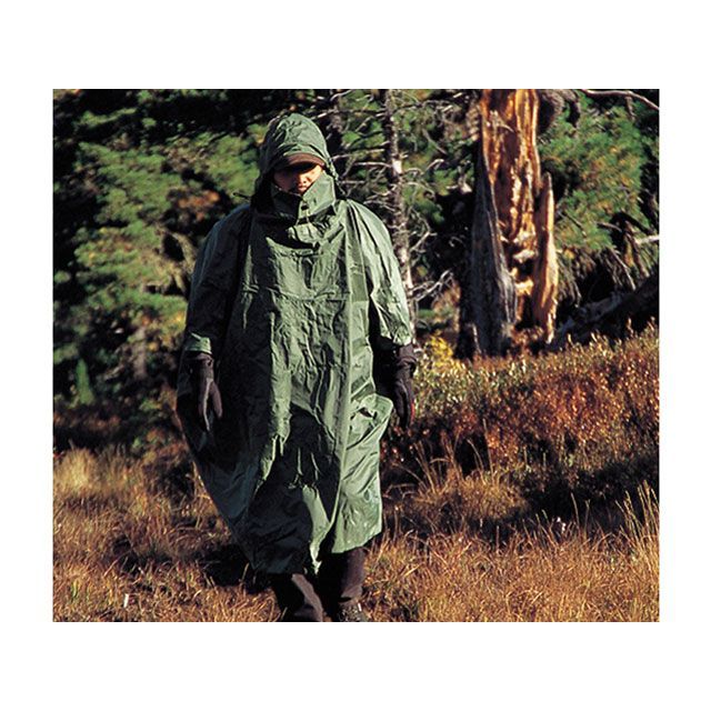 ダンロップ アウトドア ANACTOR遮光ポンチョ（オリーブ） DUNLOP キャンプ
