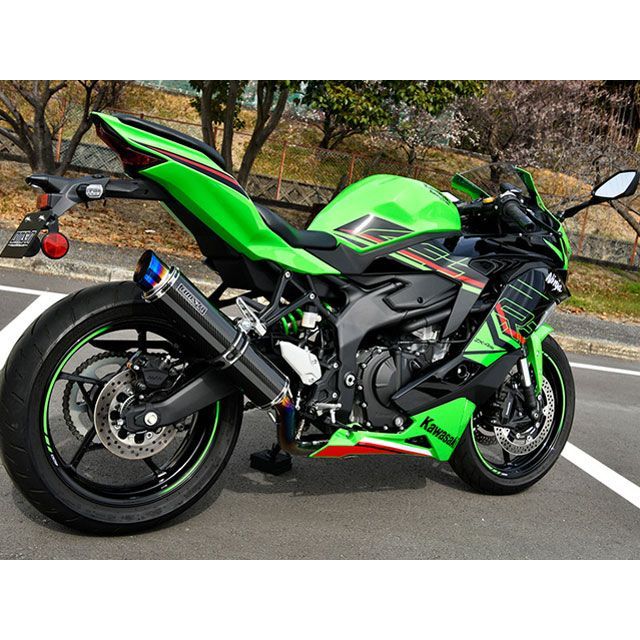 BMS ZX-4RR/ZX-4R SE チタンフルエキ R-EVO2 カーボンサイレンサー