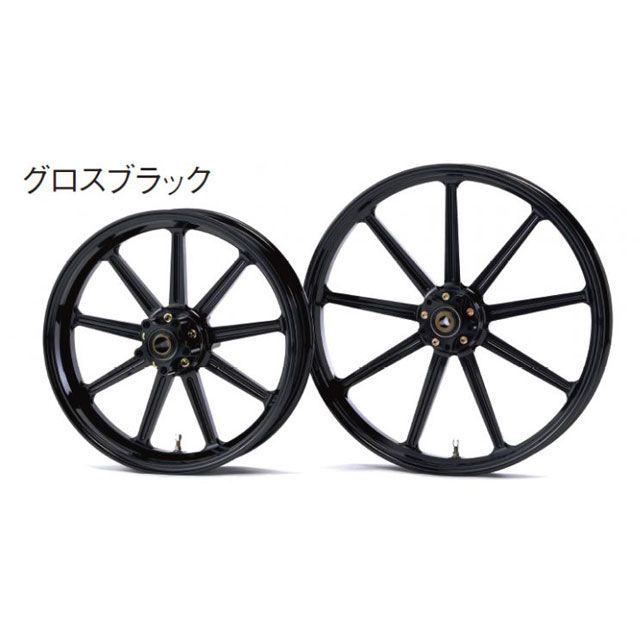 グライド SPORTSTER DYNA アルミニウム鍛造ホイール フロント（215-19） ダブルディスク カラー グロスブラック GLIDE