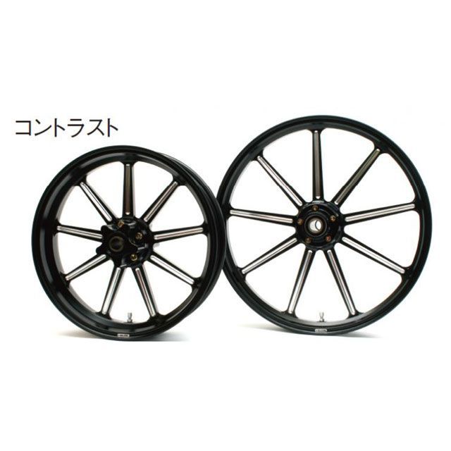 グライド DYNA アルミニウム鍛造ホイール フロント（215-19） シングルディスク カラー コントラスト GLIDE バイクの通販は