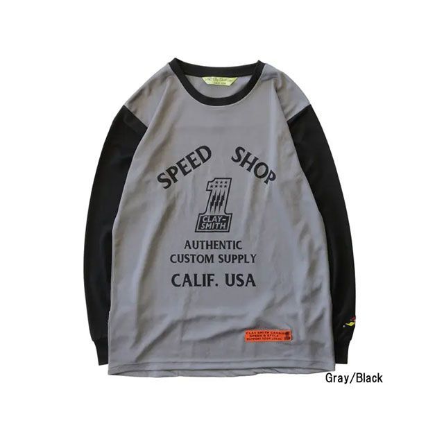 クレイスミス CSY-5053 ロンTシャツ（グレー/ブラック） サイズ LL Clay Smith 6,521円