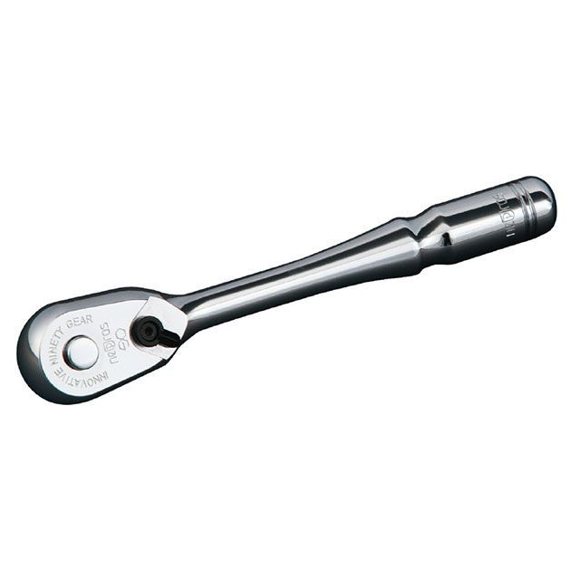 ネプロス NBRC390 9.5sq. コンパクトラチェットハンドル 90歯車 全長125粍 nepros
