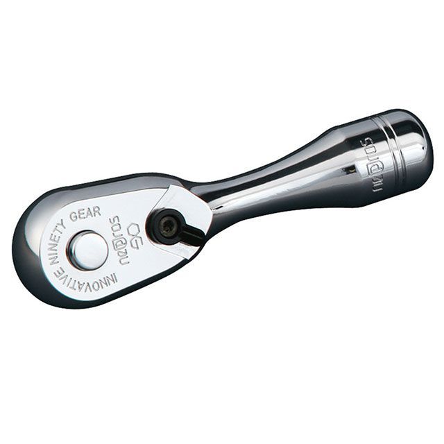 ネプロス NBRC390S 9.5sq. コンパクトショートラチェットハンドル 90歯車 全長80粍 nepros