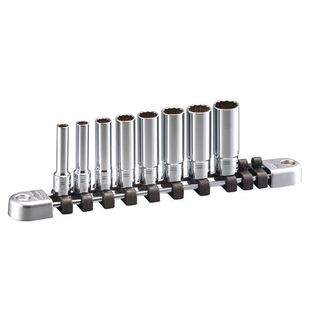 ネプロス NTB2L08WA 8個組 6.3sq. 12角ディープソケットセット ホルダー付 nepros