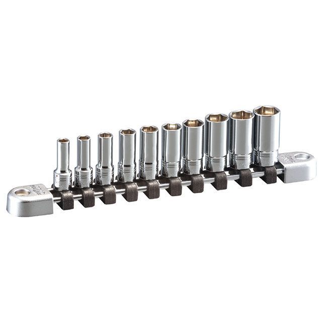 ネプロス NTB2M10A 10点組 6.3sq. 6角セミディープソケットセット ホルダー付 nepros