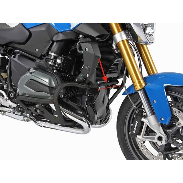 ヘプコ＆ベッカー エンジンガード用補強ブラケット（ブラック