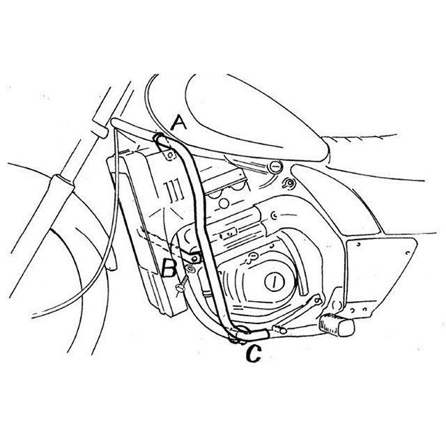 ヘプコ＆ベッカー ELIMINATOR250 エンジンガード（クローム） HEPCO＆BECKER