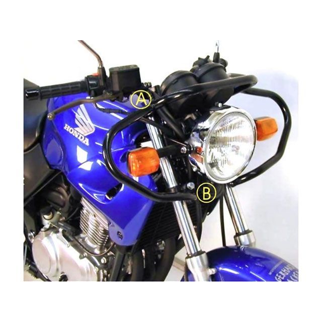 ヘプコ＆ベッカー CB500 CB500S フロントガード（ブラック） HEPCO＆BECKER