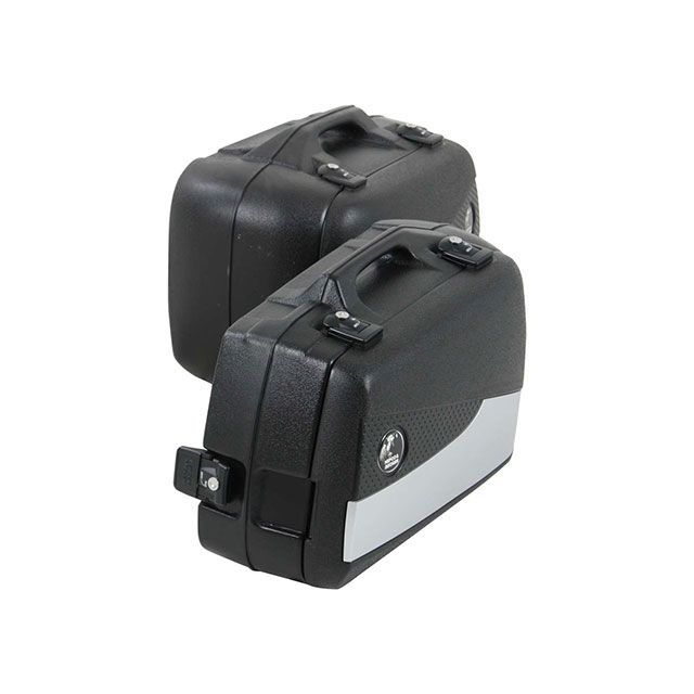 ヘプコ＆ベッカー サイドケース ジュニアフラッシュ エンデューロセット 左40L/右30L（ブラック/シルバー） HEPCO＆BECKER
