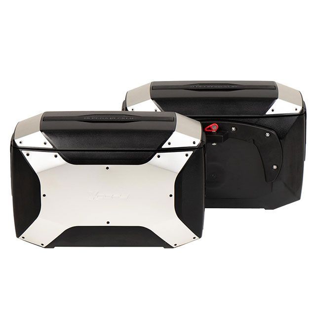 ヘプコ＆ベッカー サイドケース Xコア C-Bowサイドキャリア用 左右セット（ブラック/シルバー） HEPCO＆BECKER
