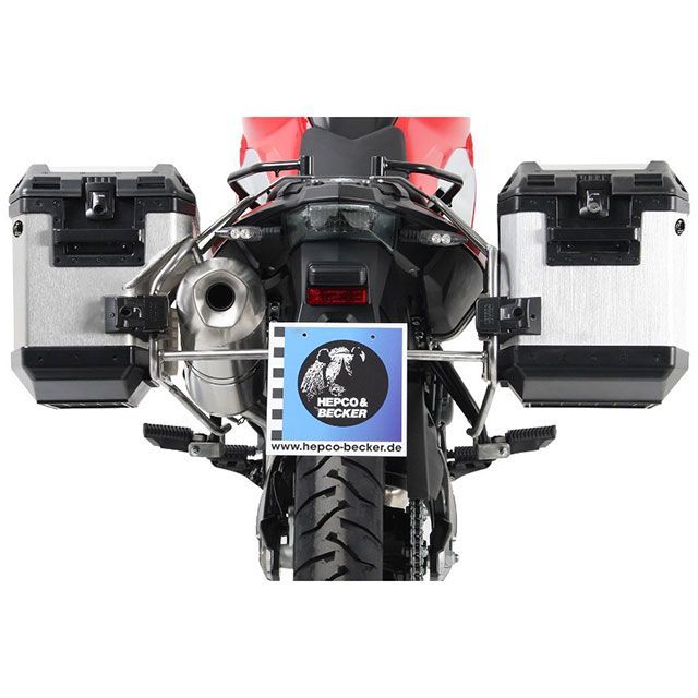 ヘプコ＆ベッカー F700GS サイドキャリア カットアウトセット サイドケース エクスプローラー シルバー付 HEPCO＆BECKER