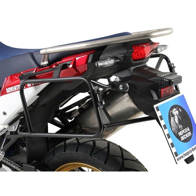 ヘプコ＆ベッカー CRF1000L AfricaTwin Adventure Sports サイドキャリア エンデューロ（ブラック） HEPCO＆B…