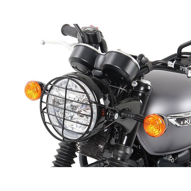 ヘプコ＆ベッカー BONNEVILLE T100 BONNEVILLE T120 ヘッドライトガード（ブラック） HEPCO＆BECKER