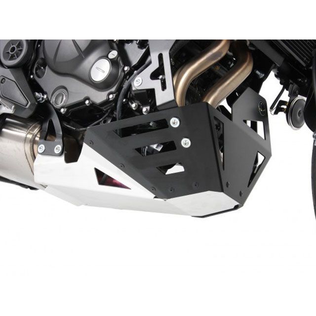 ヘプコ＆ベッカー VERSYS650 ABS スキッドプレート（シルバー/ブラック） HEPCO＆BECKER