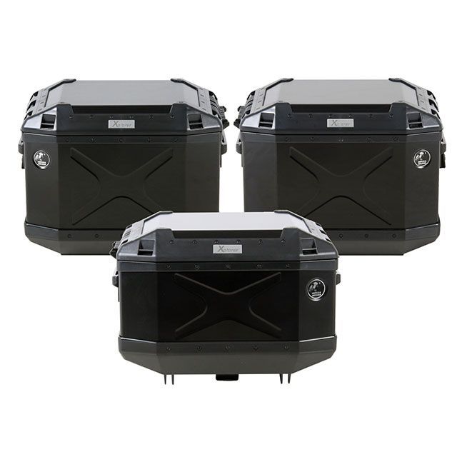 ヘプコ＆ベッカー XPLORER 3BOXセット トップケース45＋サイドケース40（ブラック） HEPCO＆BECKER