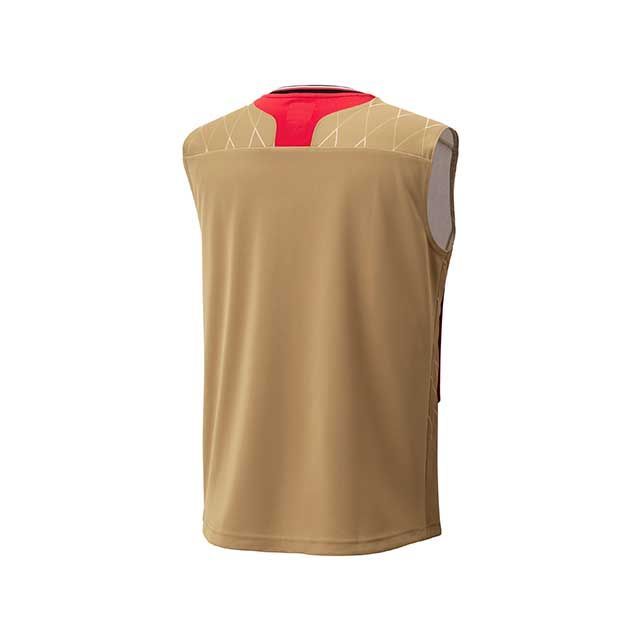 ヨネックス 10699 メンズゲームシャツ ノースリーブ（ゴールド） サイズ L YONEX