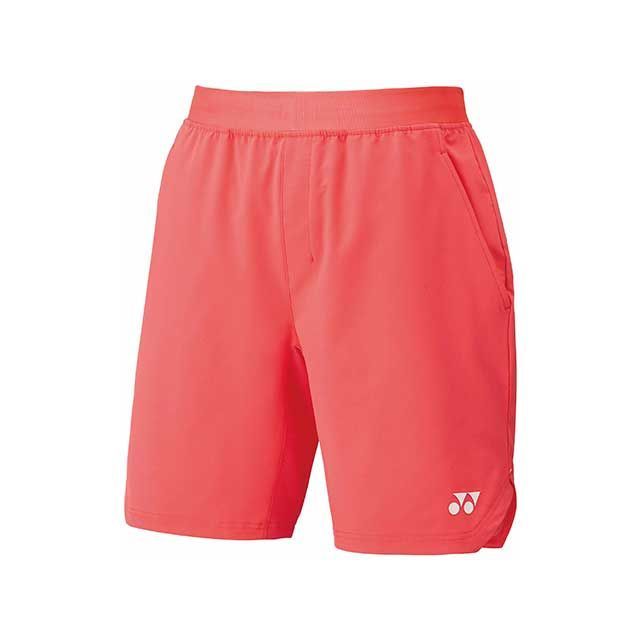 YONEX 15194 ユニハーフパンツ（コーラルレッド） サイズ S 15194